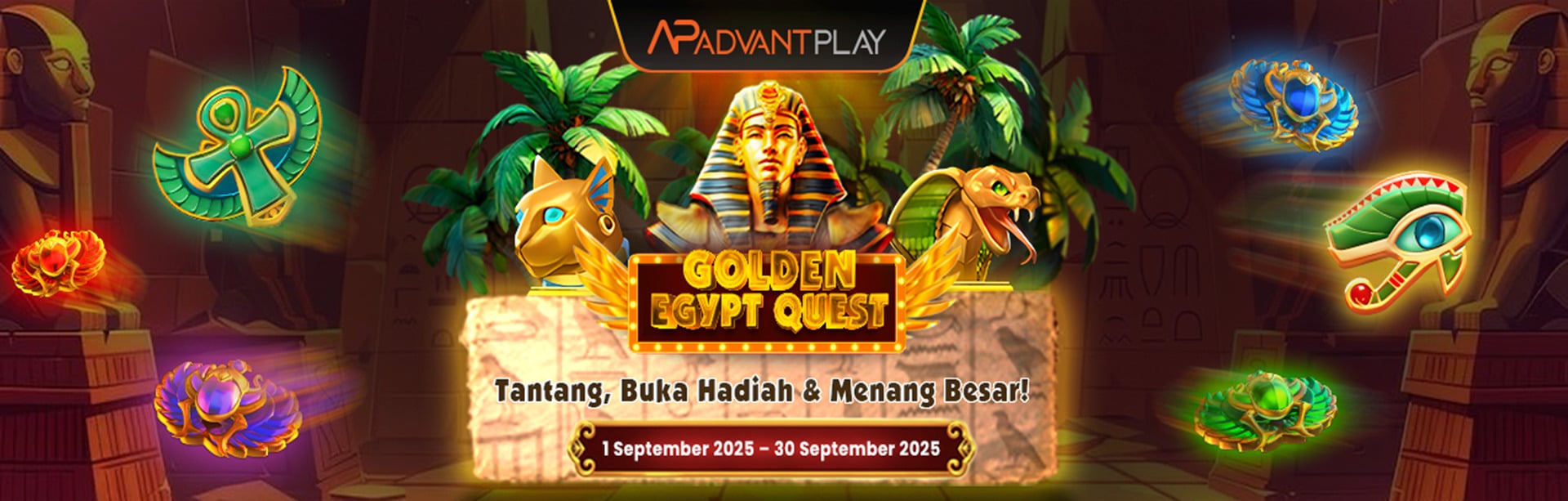 ADVANTPLAY - GOLDEN EGYPT QUEST - BET CHALLENGE FREE SPINS
